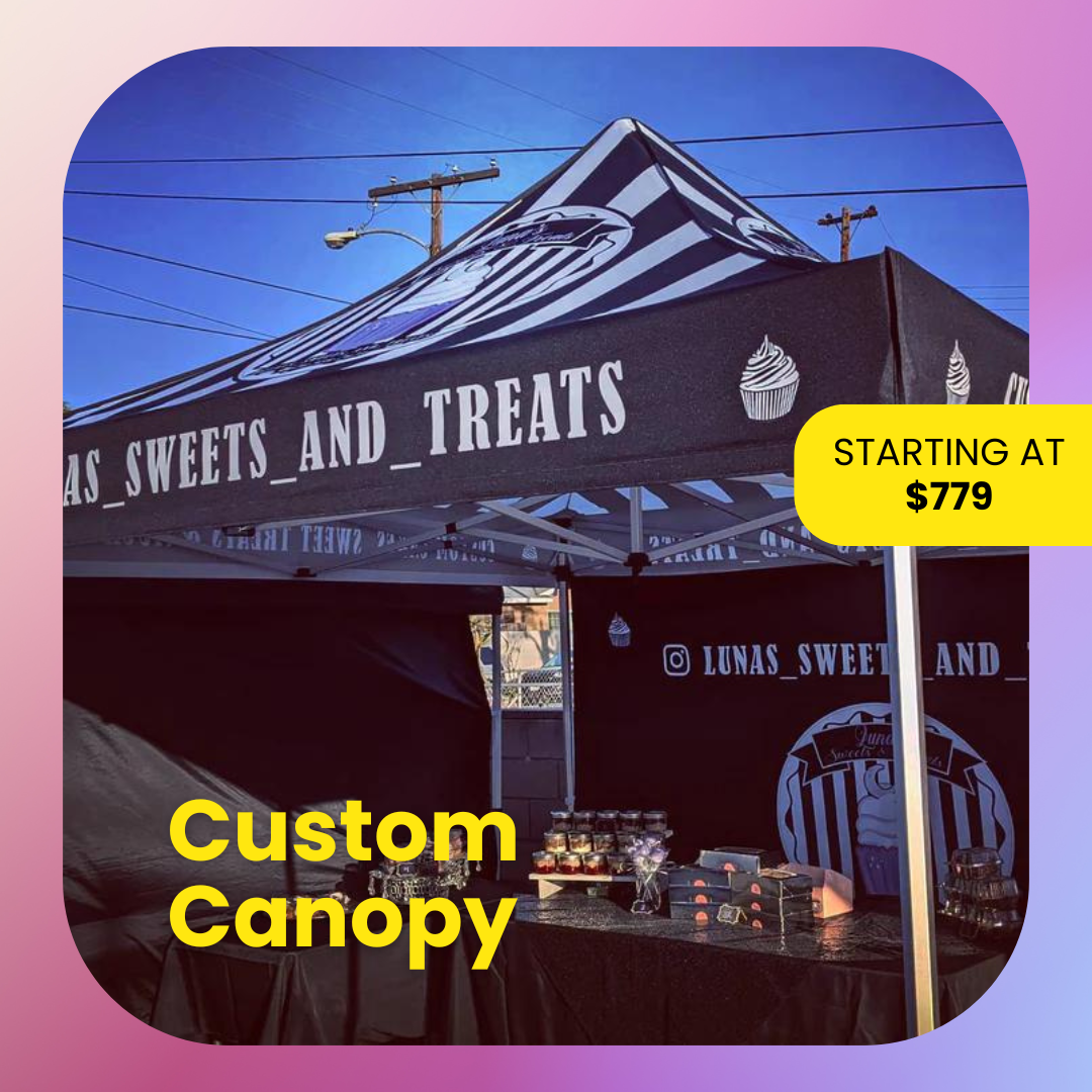Custom Canopy with Heavy duty Frame - Custom Event Tent 10x10ft