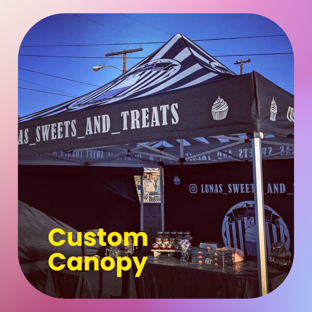 Custom Canopy with Heavy duty Frame - Custom Event Tent 10x10ft