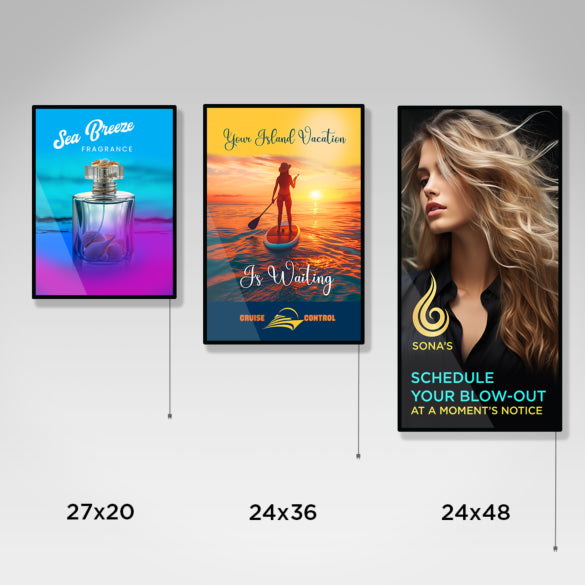 Custom LED Backlit Frame Display for Vibrant Indoor Advertising | Signage Kingdom