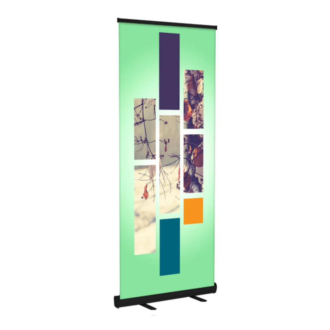 Black Retractable Banner (33" x 81")