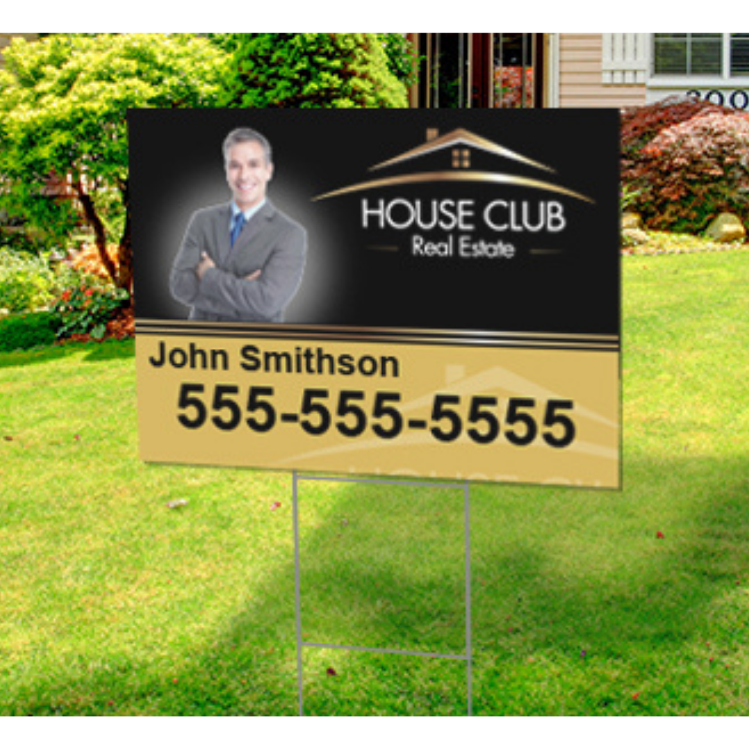 Yard Sign and H-Stake