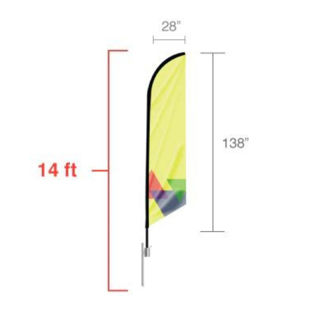 Advertising Flag 14 ft