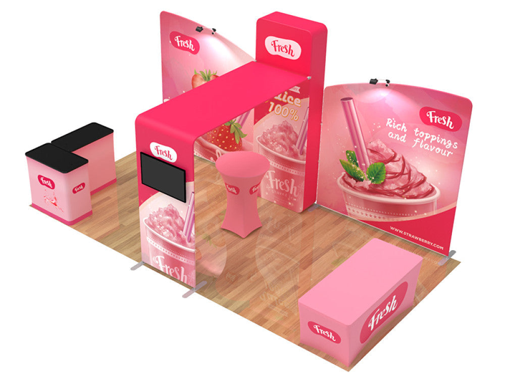 10x20ft Custom Trade Show Booth Q