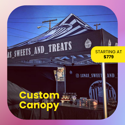 Custom Canopy with Heavy duty Frame - Custom Event Tent 10x10ft