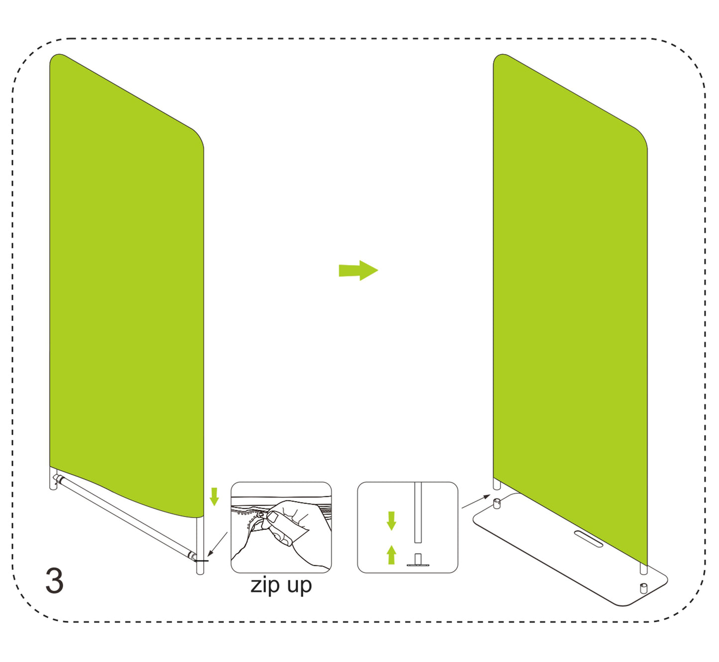 Tension Fabric Stand