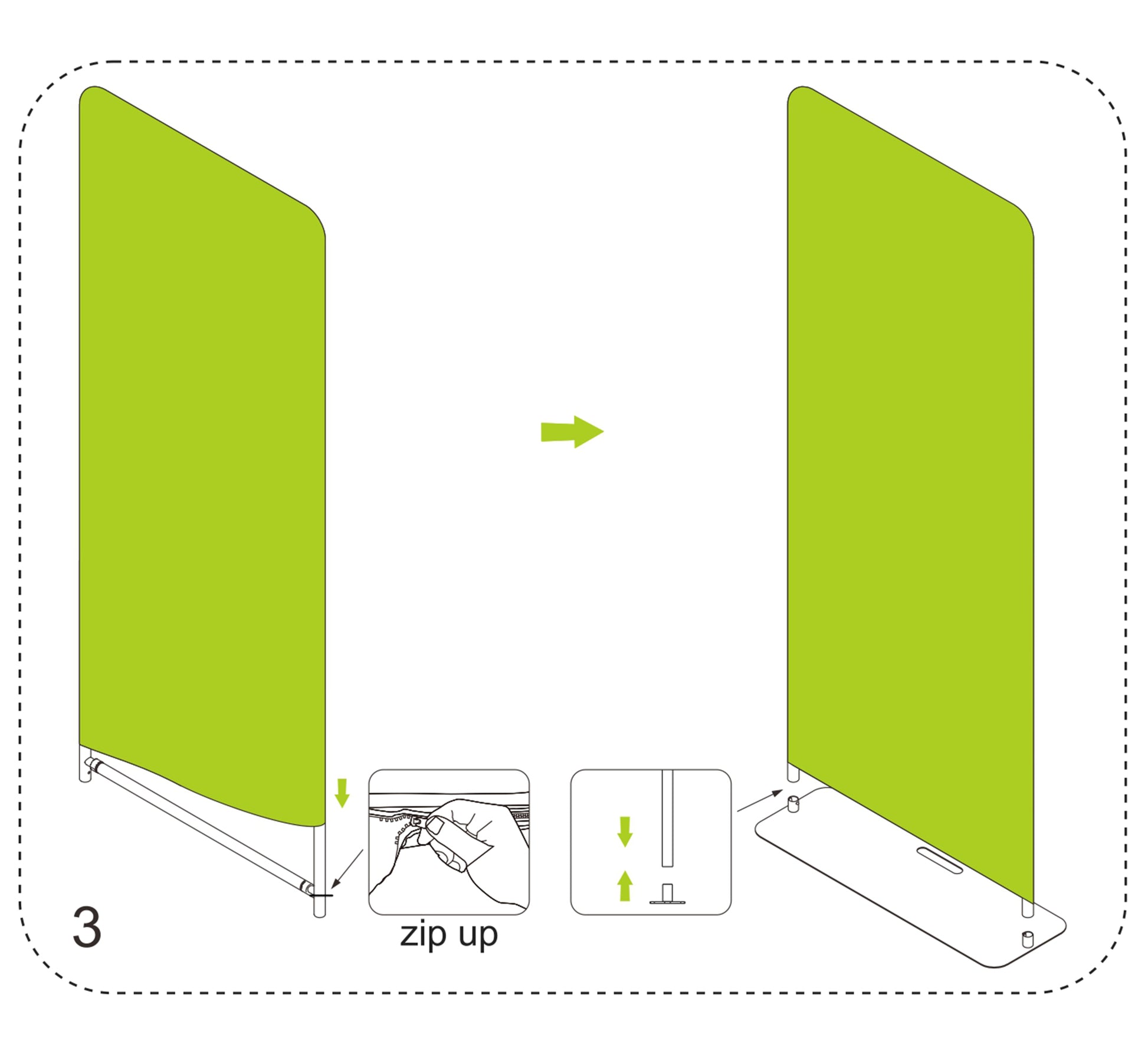 Tension Fabric Stand