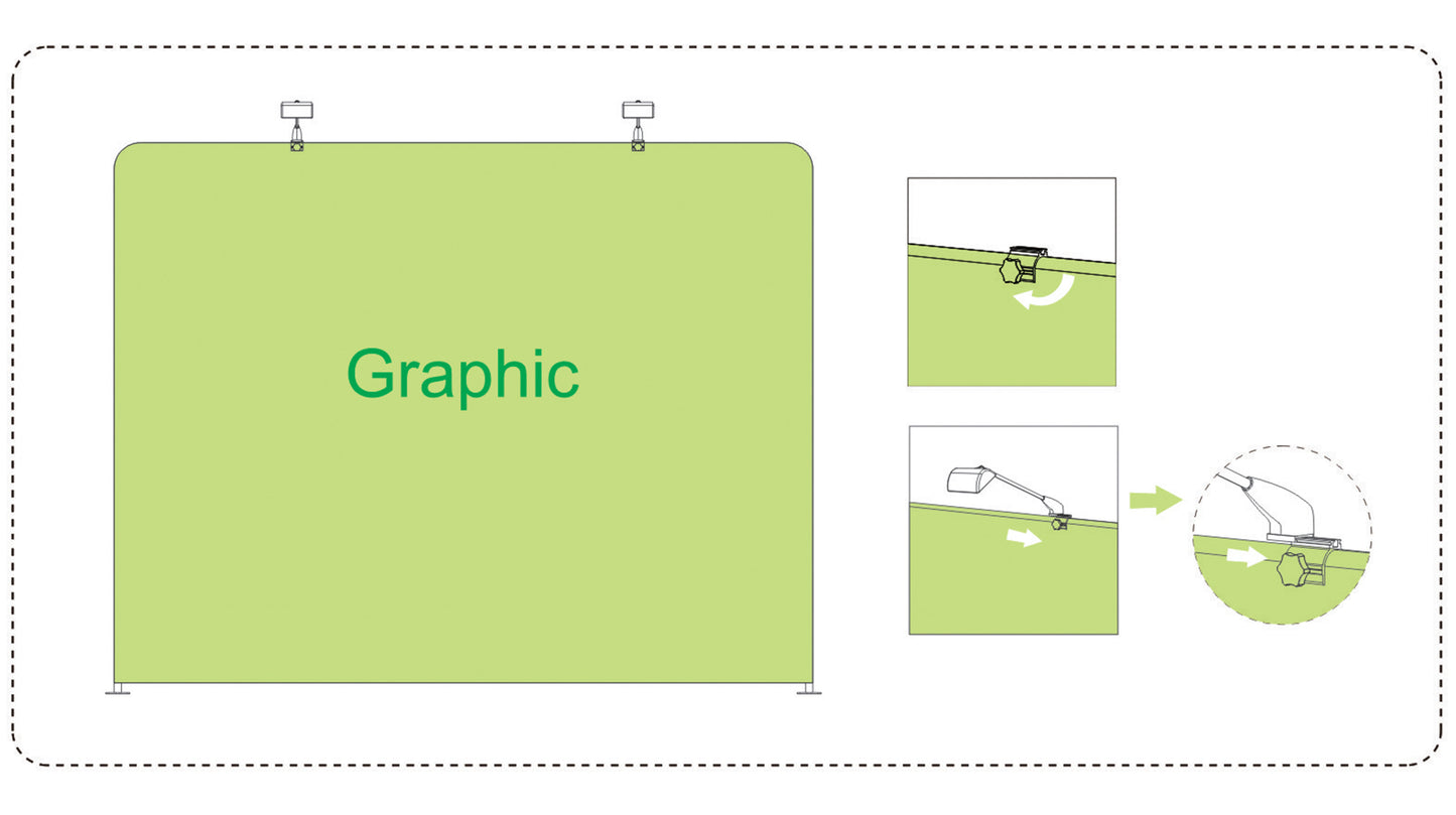Straight Tension Fabric Displays
