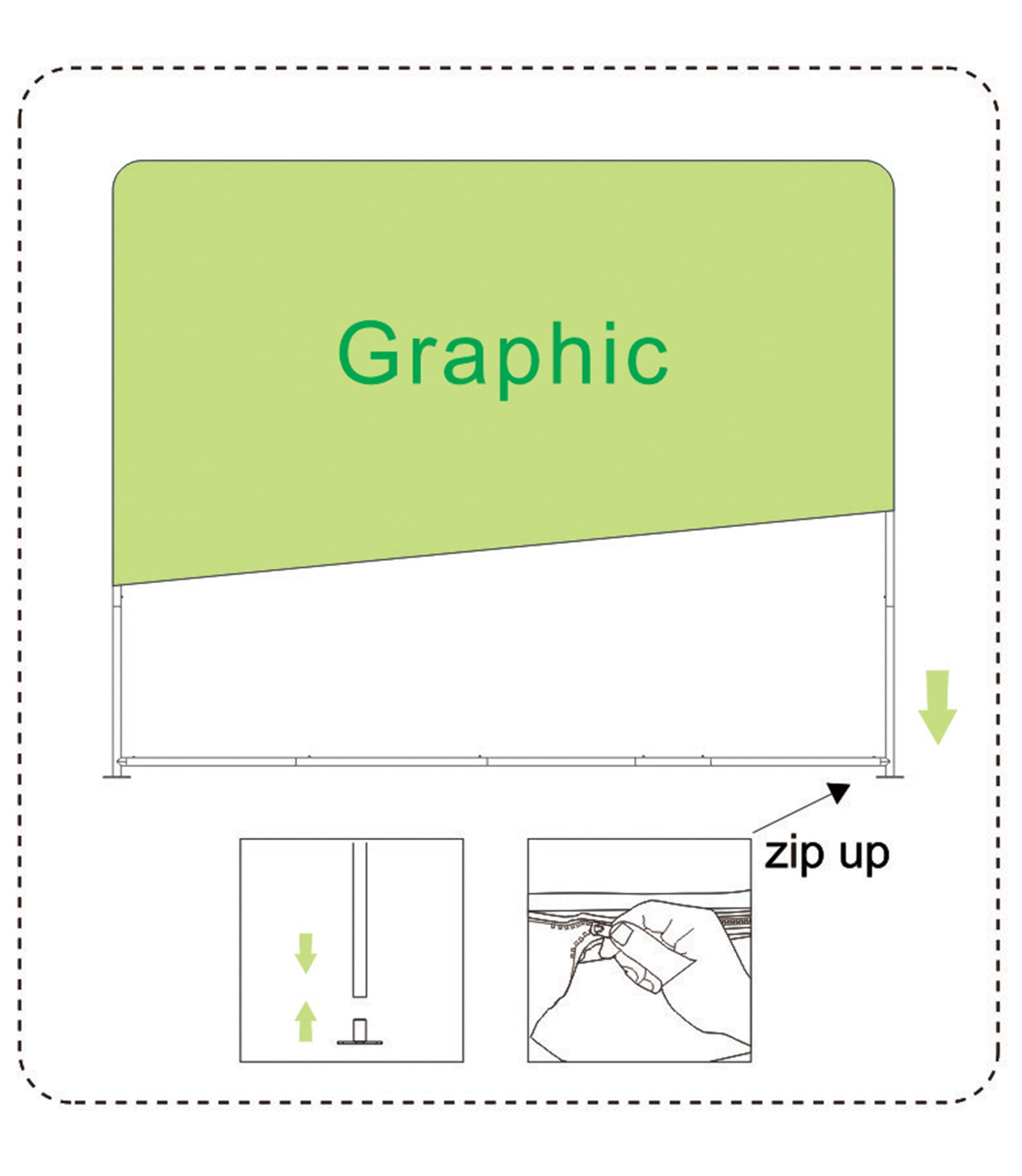 Straight Tension Fabric Displays