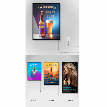 Custom LED Backlit Frame Display for Vibrant Indoor Advertising | Signage Kingdom