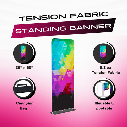 Tension Fabric Stand 36"x90"