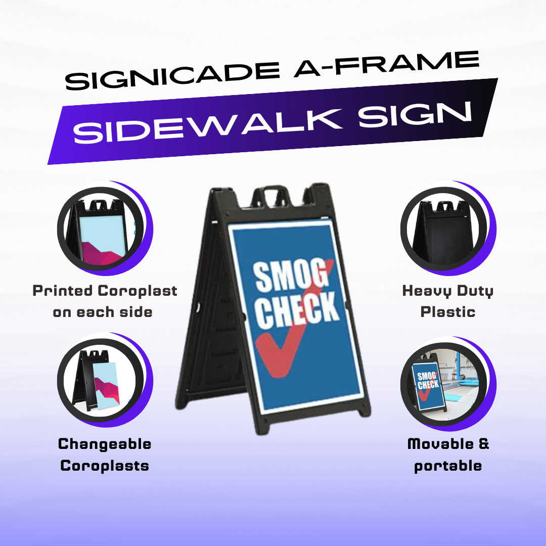Black Signicade A-Frame (changable) – Signage Kingdom LLC