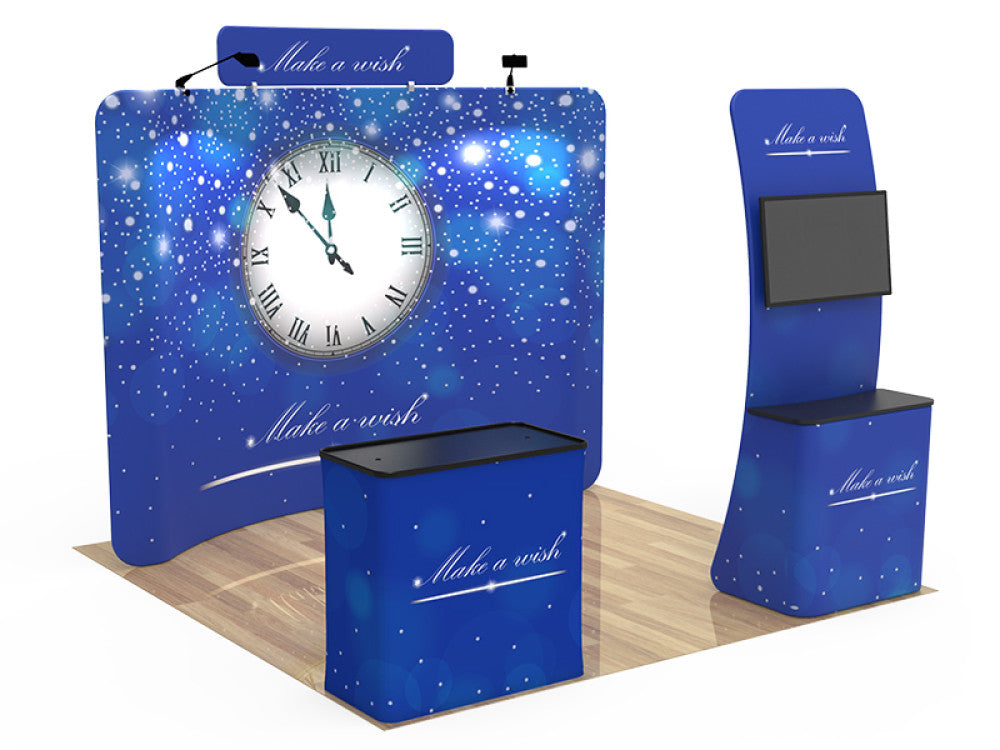 10x10ft Custom Curved Trade Show Booth 26